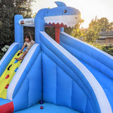 Lifespan Kids Sharky Slide & Splash Inflatable - Low Angle