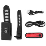 Progear LED Rechargeable Front and Rear Light Set - Front View