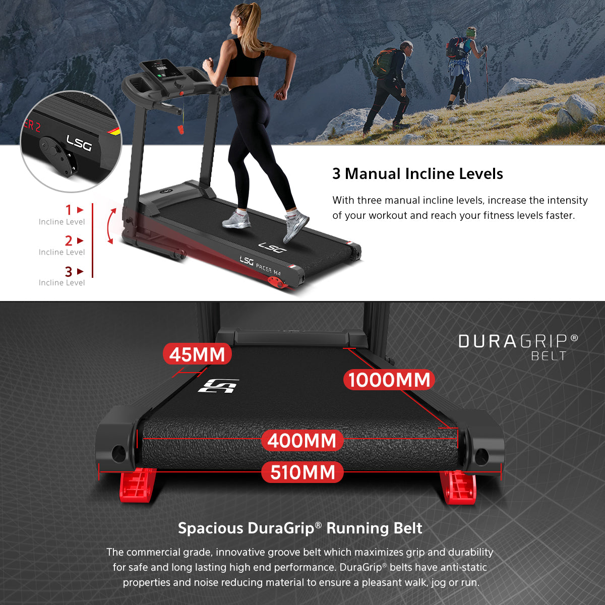 LSG PACER M4 Treadmill
