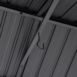 Yardtopia Fremantle 3.6m x 3m Timber & Steel Gable Roof Gazebo - Top-Down View