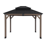 Yardtopia Maryborough 3m x 3m Timber & Steel Double Hip Roof Gazebo - Front View