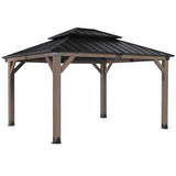 Yardtopia Maryborough 3.6m x 3m Timber & Steel Double Hip Roof Gazebo