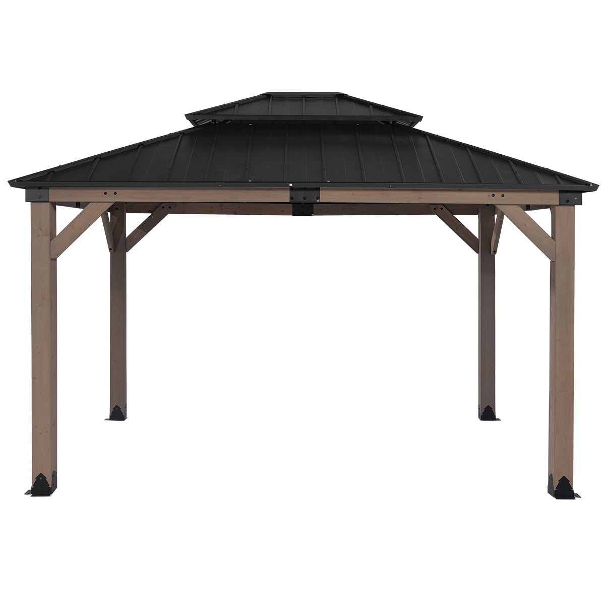 Yardtopia Maryborough 3.6m x 3m Timber & Steel Double Hip Roof Gazebo