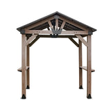 Yardtopia Oslo 2.4m x 1.8m BBQ/Grill Timber & Steel Gable Roof Gazebo - Front View