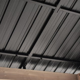 Yardtopia Oslo 2.4m x 1.8m BBQ/Grill Timber & Steel Gable Roof Gazebo - Top-Down View