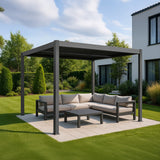 Yardtopia Elmont 3m x 3m Aluminium Adjustable Louvre Pergola - Extra Image