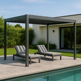 Yardtopia Elmont 3m x 4m Aluminium Adjustable Louvre Pergola - Extra Image