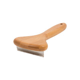 Natural Bamboo Deshedding Tool: Cats & Dogs - Front View