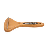 Natural Bamboo Deshedding Tool: Cats & Dogs - Side View