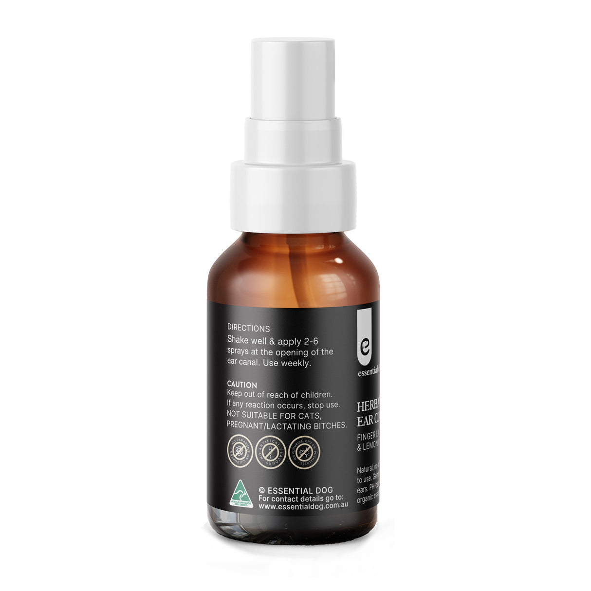 Herbal Plus Dog Ear Cleaner (Witch Hazel, Aloe & Lemon Myrtle)