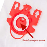 5 x Miele Vacuum Cleaner Bags, FJM Type - Top-Down View