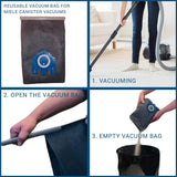 Reusable Vacuum Cloth Bags for Miele GN & FJM Vacuum Cleaners - Front View