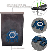 Reusable Vacuum Cloth Bags for Miele GN & FJM Vacuum Cleaners - Top-Down View