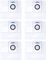 12 X Auto Empty Station Dust Bags For Ecovacs Deebot X1 Omni Series Robots - Front View