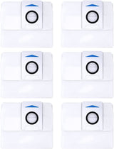 6 X Auto Empty Station Dust Bags For Ecovacs Deebot X1 Omni Series Robots - Front View