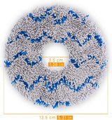 4 X  Mop Pads for Ecovacs Deebot X1 Series Robot Vacuum Cleaners - Rear View