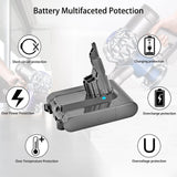 Battery for all Dyson V7 SV11 vacuum cleaners - Top-Down View