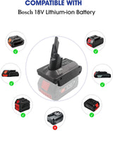 Bosch 18V To Dyson V7 & V8 Battery Converter / Adapter - Rear View