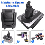 Makita 18V To Dyson V6, DC58 & DC59 Battery Converter / Adapter - Side View