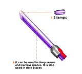 LED Light Pipe Crevice Tool for Dyson V15 Detect SV22 Cordless Vacuum Cleaner - 45-Degree Angle