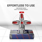 Omni Dual Roll Powerhead For DYSON V7  V8  V10  V11 & V15 Vacuum Cleaners - Rear View