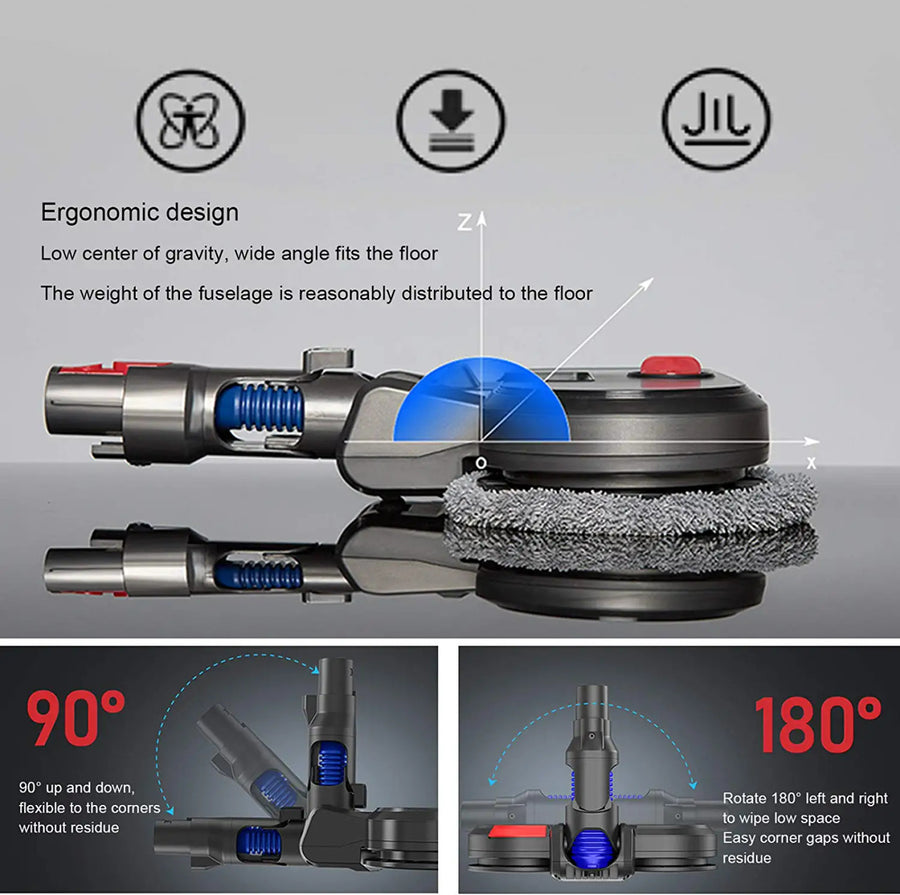 Superior Mop & Vacuum Tool for Dyson V7, V8, V10, V11 & V15 Vacuum Cleaners, image 6