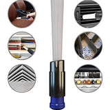 hygieia Straw Vacuum Attachment Dusting Brush For Dyson V7 V8 V10 V11 V12 V15 Gen5 & Outsize - Top-Down View