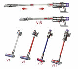 Rod / wand for Dyson V7 V8  V10 V11 & V15 stick vacuum cleaners - Top-Down View