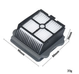 3 X HEPA filters for Tineco Floor One S3 - Rear View