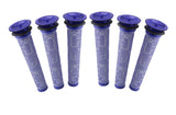 6 x Filters for DYSON V6, V7, V8,  DC58, DC59, DC61, DC62 stickvac - 45-Degree Angle