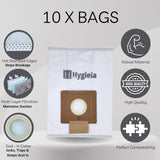10 X Dust Bags for Sauber Pro Pets SJ-100 Vacuum Cleaners - Front View