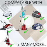 10 X Dust Bags for Sauber Pro Pets SJ-100 Vacuum Cleaners - Side View