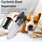 Hygieia Cyclonic Dust Separator (Bag Saver) - For Most Vacuum Brands - Top-Down View