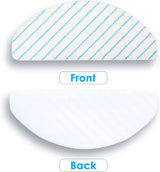 10 X Mopping pads for Ecovacs Deebot T9/T9+/N8 PRO/N8 PRO+/N8/N8+/NEO/T8/T8+/T8 AIVI/X1 PLUS/T10 PLUS - 45-Degree Angle