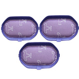 3 X Filters for DYSON  DC35, DC43, DC44, DC45, DC56, DC57 Vacuum cleaners - 45-Degree Angle