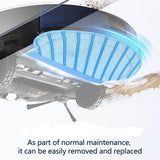 10 X Washable Mopping Pads For Ecovacs Deebot Ozmo 700, 750, 920, 950, N7 & T5 Robot Vacuum Cleaners - Close-Up Angle