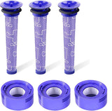 3 X Filter Kits for DYSON V7 (SV11, SV37) & V8 (SV10, SV25) Vacuum Cleaners - Front View