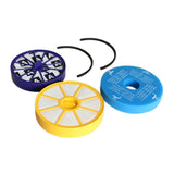 Filter kit for Dyson DC07 (Hepa + Foam + Seal) - Front View