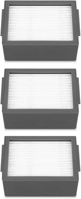 3 X HEPA filters for iRobot Roomba I, E and J series robots - Side View