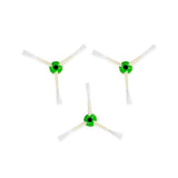 3 X Side brushes for iRobot Roomba I, E and J series  (i3, i7, i8, E5, E6, E7, J7, 10 Max) - Front View
