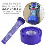 Filter Kit for DYSON V7 (SV11, SV37) & V8 (SV10, SV25) vacuum cleaners - Front View
