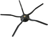 2 X Silicone Side Brushes for Xiaomi Roborock  S7, S6, S5, E35, E20, Mi - Top-Down View