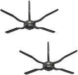 2 X Silicone Side Brushes for Xiaomi Roborock  S7, S6, S5, E35, E20, Mi - 45-Degree Angle