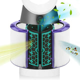 Glass HEPA + Inner Carbon Filter for Dyson Pure Cool Air Purifier - Top-Down View