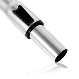 Hygieia Telescopic Rod Stainless Steel - 32mm - Front View