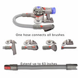 Extension Hose Attachment For DYSON V7, V8, V10,  V11, V12 & V15 Vacuum Cleaners - Side View