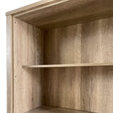 Display Shelf Book Case Stand Bookshelf Natural Wood like MDF in Oak Colour - 45-Degree Angle