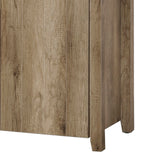 Display Shelf Book Case Stand Bookshelf Natural Wood like MDF in Oak Colour - Rear View
