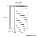 4 Pieces Bedroom Suite Natural Wood Like MDF Structure Queen Size Oak Colour Bed, Bedside Table & Tallboy - Extra Image