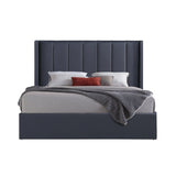 Prado 4pc Fabric Gas Lift Queen Bedroom Suite - Side View